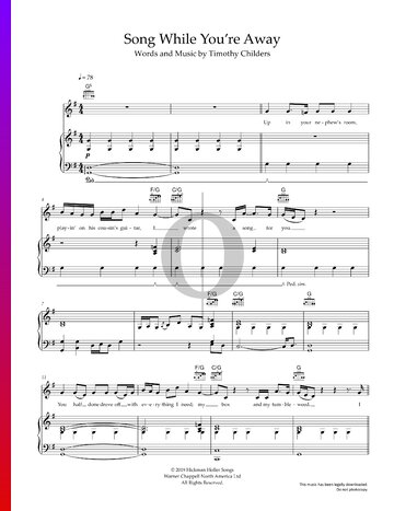 Song While You're Away Sheet Music