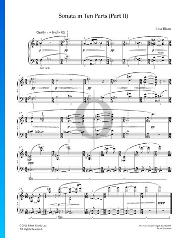 Sonata in Ten Parts (Part II) Sheet Music