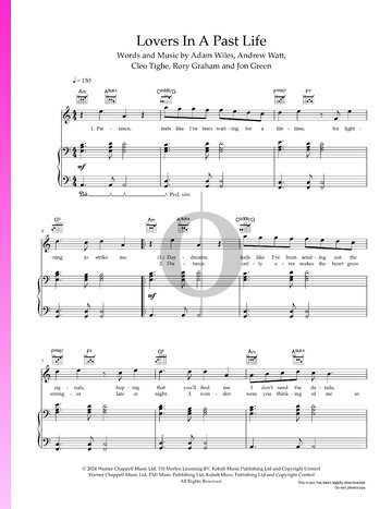 Lovers In A Past Life Sheet Music