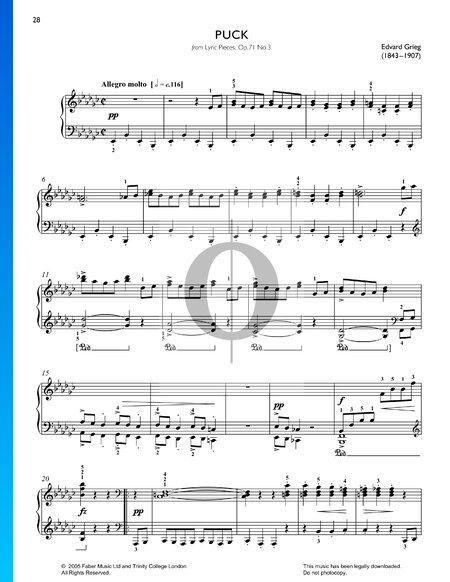 Lyrische Stücke, Op. 71 Nr. 3: Kobold
