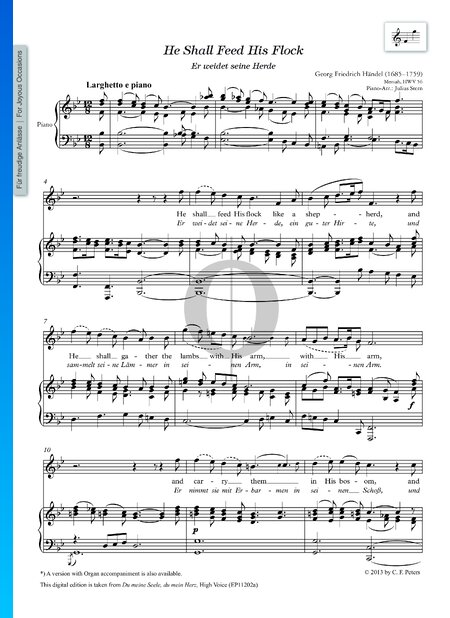 Messiah HWV 56, He Shall Feed His Flock