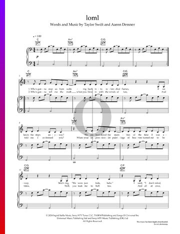 loml Sheet Music