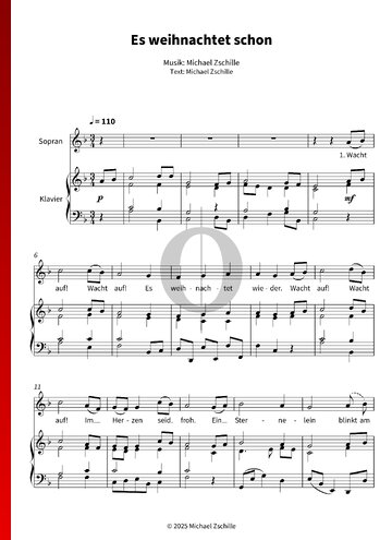 Es Weihnachtet Schon Sheet Music