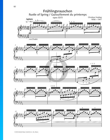 Rustle of Spring, Op. 32 No. 3 Sheet Music