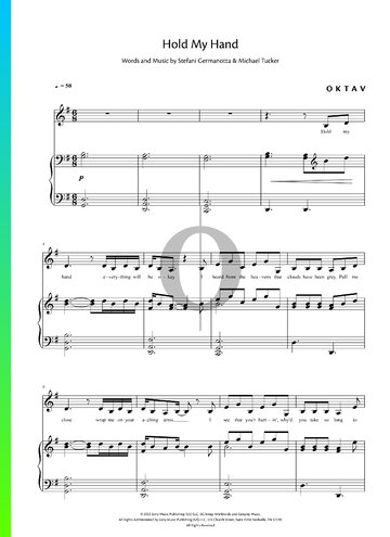 Hold My Hand Partitura