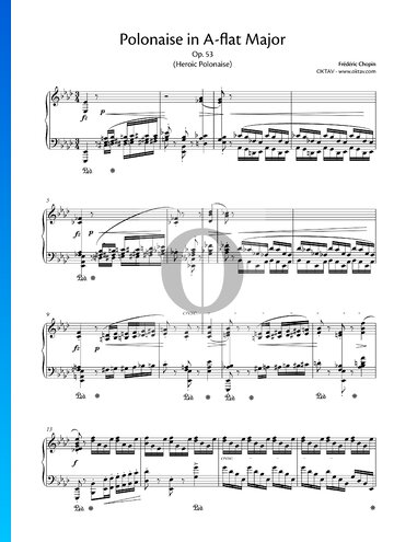 Partition Polonaise en La bémol majeur, op. 53 (Polonaise héroïque)