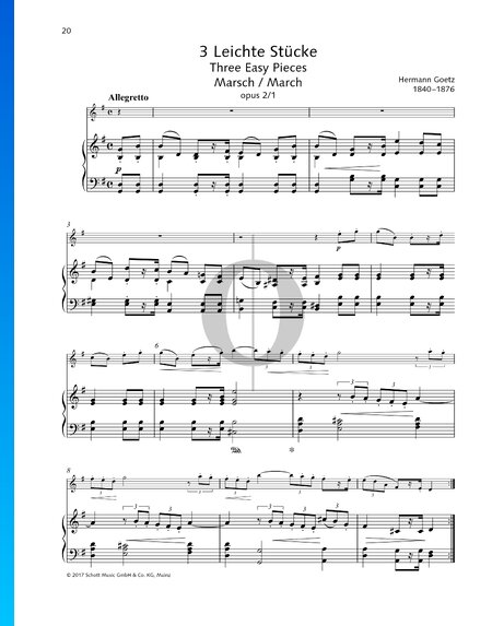 Drei leichte Stücke, Op. 2 Nr. 1: Marsch