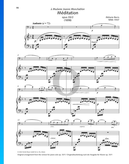 Méditation, Op. 33 Nr. 2
