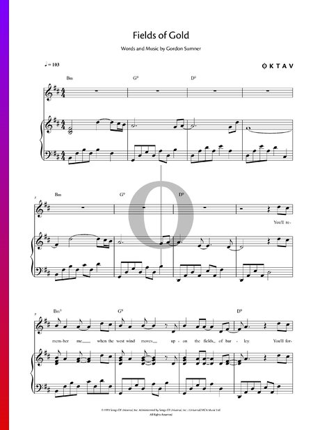 ▷ Everywhere You Go Sheet Music (Piano, Voice) - OKTAV