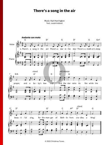 There's a song in the air Sheet Music