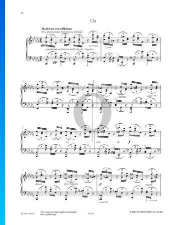 Partition Etude in B-flat Minor: Plein de soupirs... 12 a