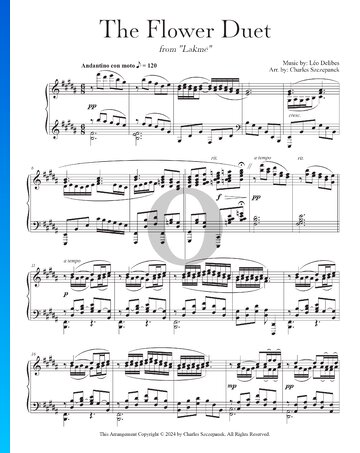 The Flower Duet Partitura