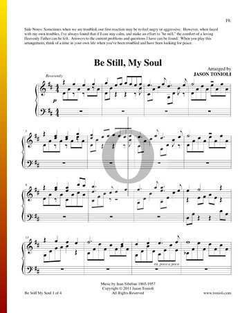 Be Still, My Soul Musik-Noten