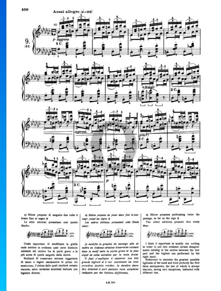 Estudio en sol bemol mayor, Op. 25 n.º 9 (Le papillon)