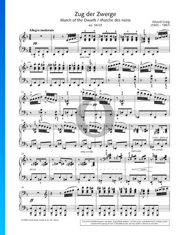 Zug der Zwerge, Op. 54 Nr. 32 Musik-Noten