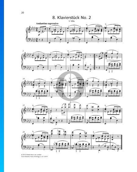 Piano Piece in A-flat Major, S. 189a