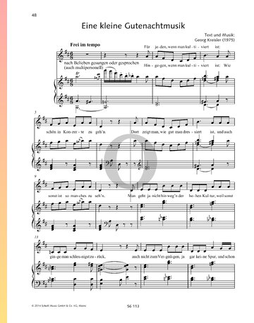 Eine kleine Gutenachtmusik Sheet Music