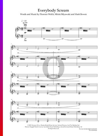 Everybody Scream Sheet Music
