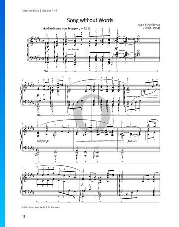 Song without Words, Op. 13 No. 2 Sheet Music