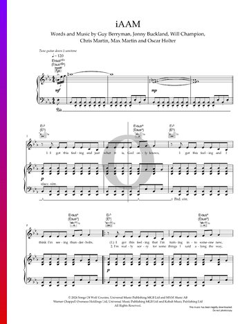 iAAM Sheet Music