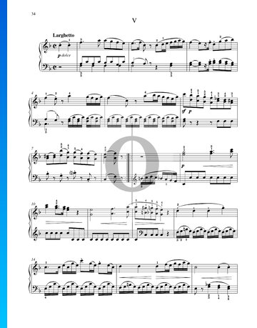 6 Viennese Sonatinas, KV 439b: No. 5 Sonatina in F Major Sheet Music