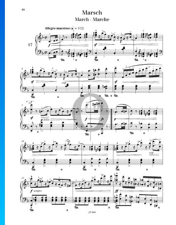 Marsch, Op. 109 Nr. 17 Musik-Noten