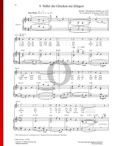 Süßer Die Glocken Nie Klingen