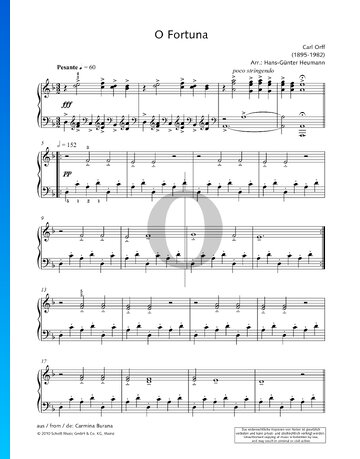 O Fortuna Sheet Music