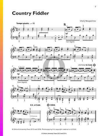 Country Fiddler Partitura