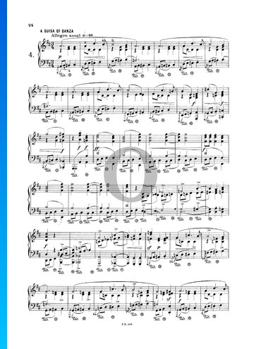 Novellette in D-Dur, Op. 21 Nr. 4 Musik-Noten