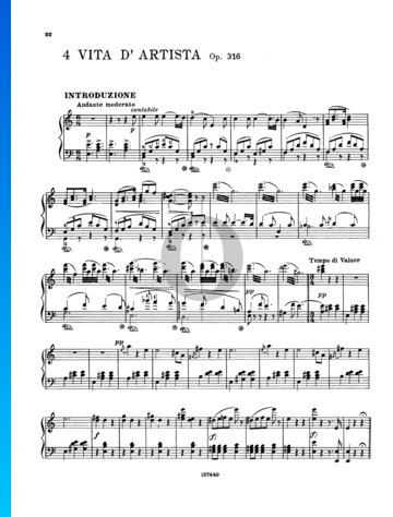 Künstlerleben, Op. 316 Musik-Noten
