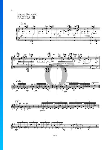 Pagina III Musik-Noten