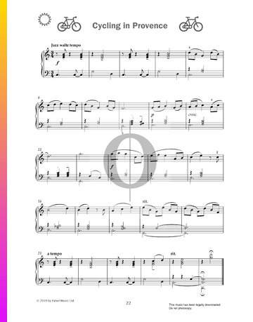 Cycling In Provence Sheet Music