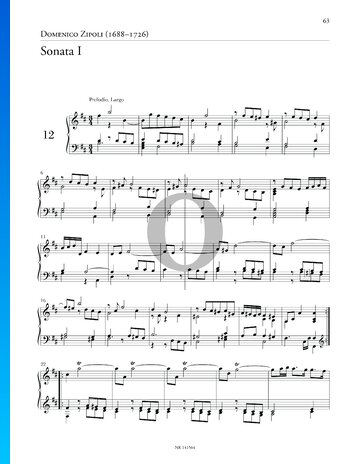 Sonata in B Minor, Op. 1 No. 17: 1. Prelude Sheet Music