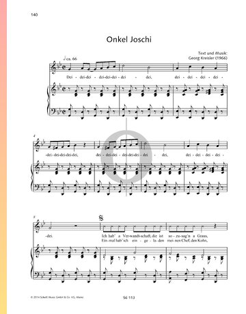 Onkel Joschi Partitura