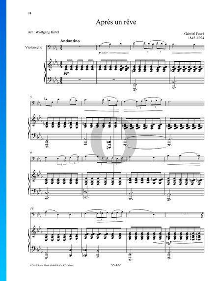 Après un rêve, Op. 7 Nr. 1