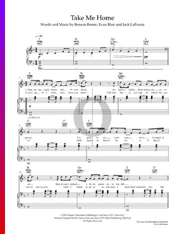 Take Me Home Sheet Music