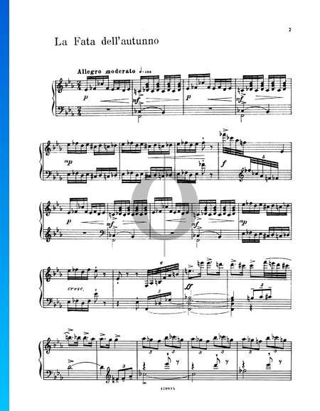 Cendrillon, 10 pièces pour piano, op. 97 : 3. La fée automne