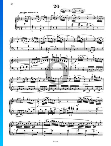 Sonate in F-Dur, Hob XVI: 23 Musik-Noten