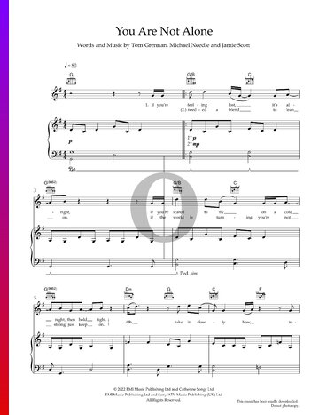 You Are Not Alone Sheet Music