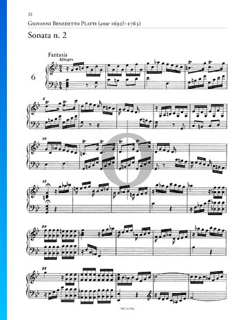 Sonate in c-Moll, Op. 4 Nr. 2: Fantasia Musik-Noten