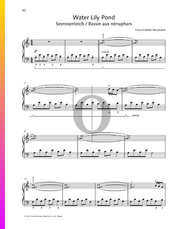 Water Lily Pond Sheet Music
