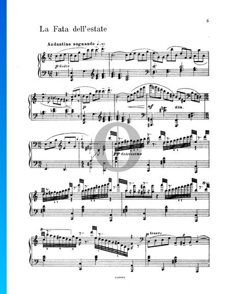 Cendrillon, 10 pièces pour piano, op. 97 : 2. La fée été
