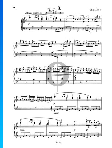 Sonatine in C Major, Op. 37 No. 3 Spartito