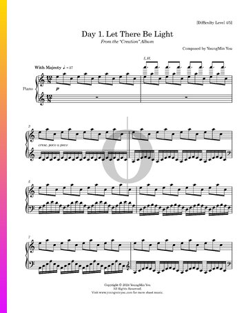 Day 1. Let There Be Light Sheet Music