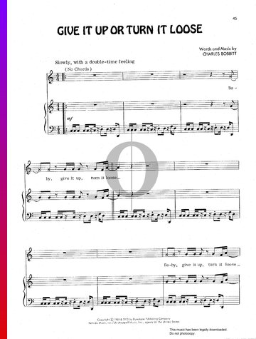 Give It Up Or Turn It Loose Sheet Music