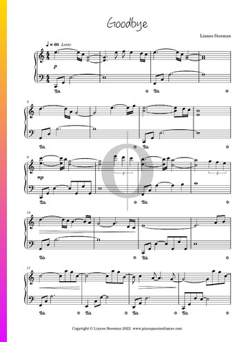 Goodbye (Steeman) Partitura