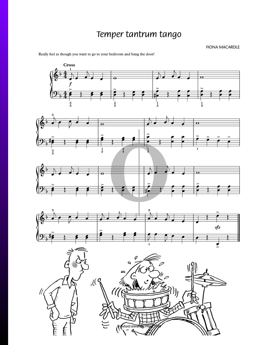 Tempering Musical Instruments Temper tantrum tango Sheet Music (Piano Solo) - OKTAV