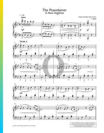 The Pianotainer, A New Ragtime Sheet Music