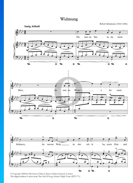 Widmung, Op. 25: n.º 1